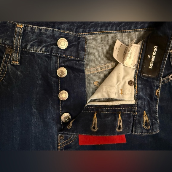 DSQUARED2 Cropped Denim Jeans Size 36 - Picture 9 of 10